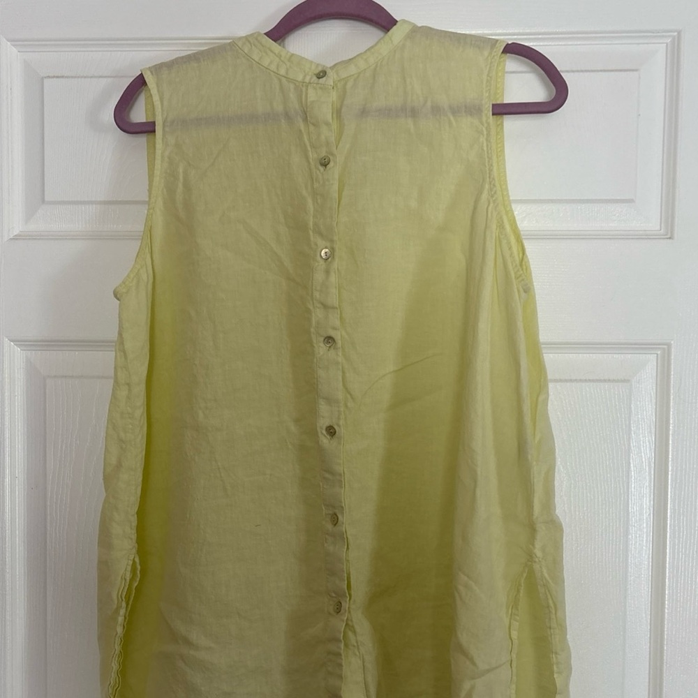 Women’s Eileen Fisher linen sleeveless  top size xl Lagenlook